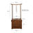 Walnut Wood Charcoal Wood Burning Outdoor Fire Pit Table