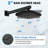 9" Wall Mounted Complete Shower System With 3 Spray Handheld Shower