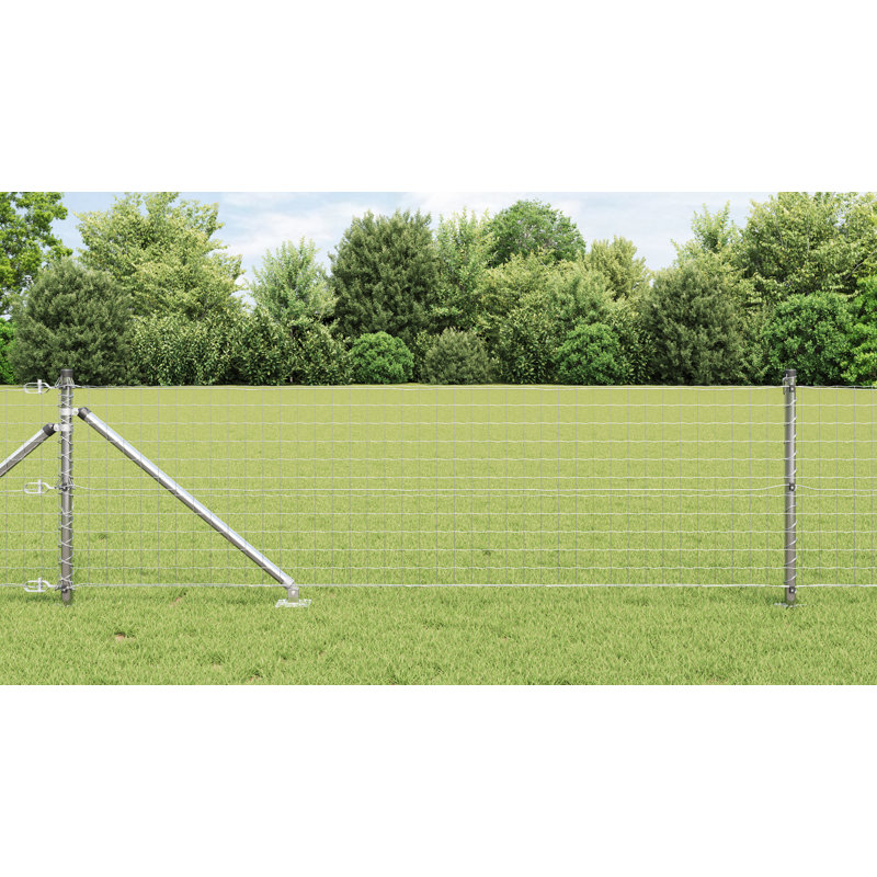 Fence with Post, Grey, 80 x 1000 x 0.2 cm