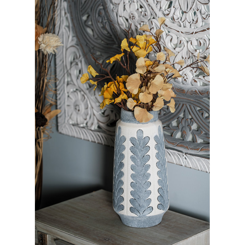 Gyalog Ceramic Table Vase, 14" H x 7" W x 7" D