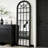 Large Arched Windowpane Full-Length Wall Mirror With Solid Wood Frame-52780465-52780466