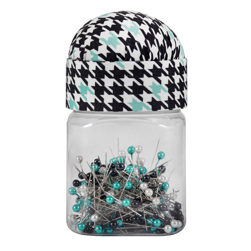 Épingles à tête perlée 200 carats Singer ProSeries ™ de Singer avec couvercle à coussin à épingles