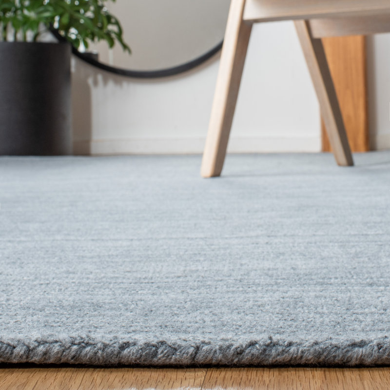 Tapis de performance uni tissé à la main Arikara, Rectangle 4 pi x 6 pi