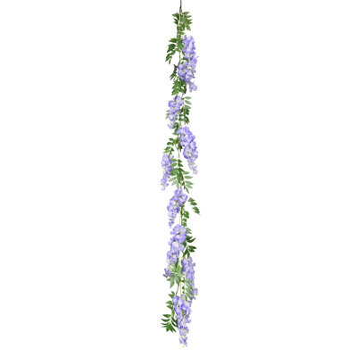Hartie 72'' in. Faux Wisteria Garland