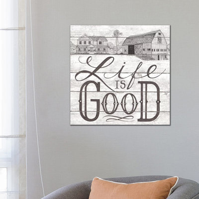 Life Is Good 1 Piece Wall Art on Canvas