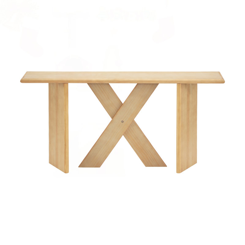 60" Minimalist Modern X-Frame Console Table