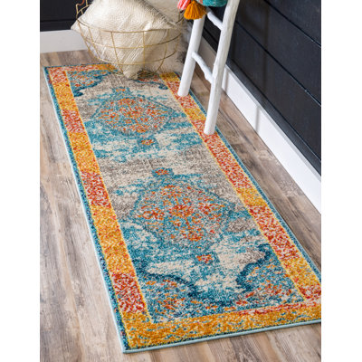 Tapis oriental bleu Jahanna