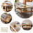 Burlywood Solid Wood Rectangular Table-1077945313