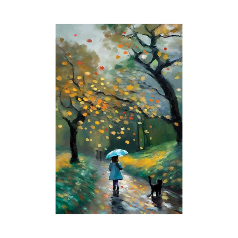 Pluies d'automne - impression d'art mural