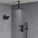 Pressure Balancing Shower Faucet 12" High-Pressure Dual Showerheads with LCD Display