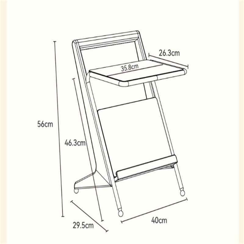 Retro Luxury Mobile Side Table | Multi-Functional Sofa End Table/Bedside Cabinet/Magazine Rack | Solid Wood Frame + Fluted Glass + Stainless Steel | Space-Saving Storage Cart for Small Apartments