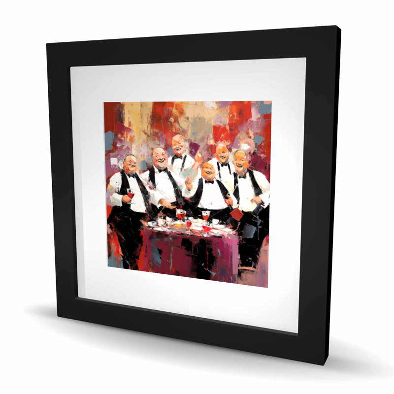 Good Friends - Illustrative gastronomie, reproduction encadrée