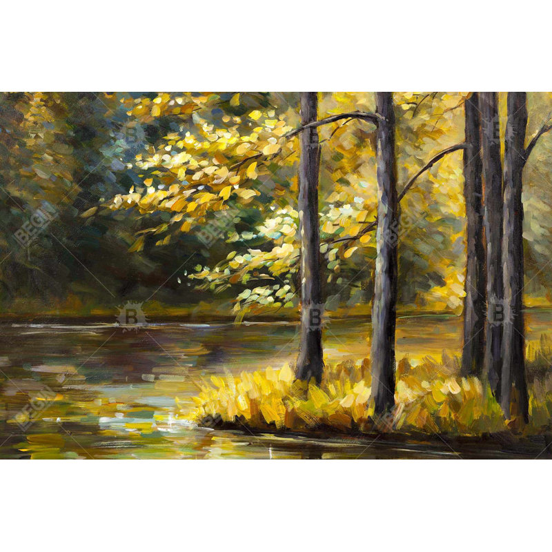 " Fall Landscape By The Water "