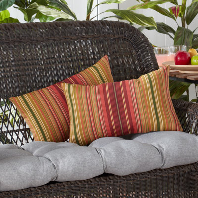 Indoor/Outdoor Reversible Throw Pillow