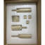 Ensemble d'accessoires de salon en marbre naturel beige jaune Glod, pierre naturelle, ensemble de luxe 7 pièces, marbre véritable, marbre véritable