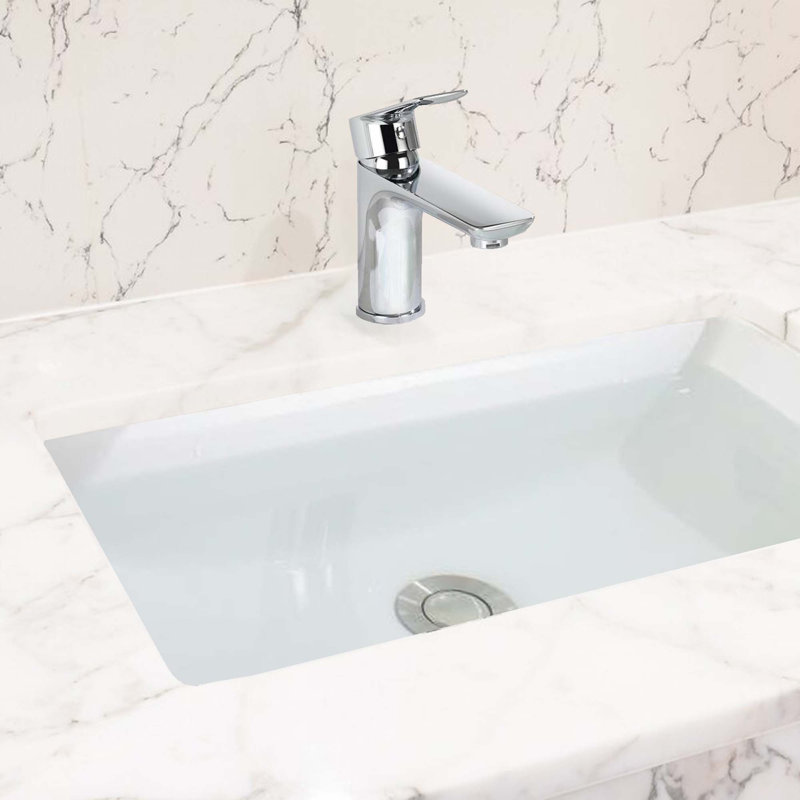 Robinet de lavabo à poignée simple, Chrome