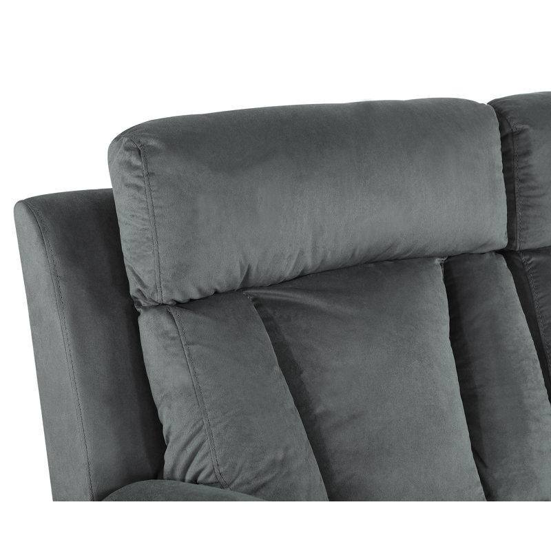 Fauteuil inclinable standard standard Ullery de 38 po de largeur, Microfibre/microsuède gris