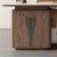Bureau en pierre frittée en bois massif-2143217430