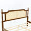 Grand lit en bois de pin avec tête et pied de lit en rotin-1954136059-1954136057