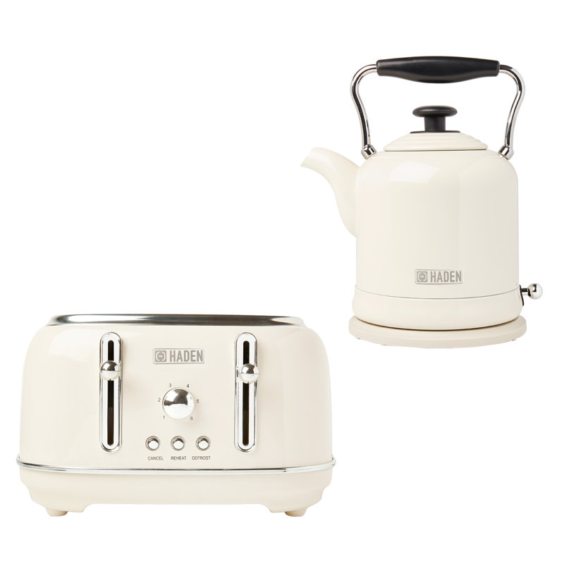 HADEN 1.7L Stainless Steel Kettle, Cream