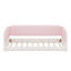Lit de plancher de style Montessori avec tête de lit tapissier, accoudoirs et côtés protecteurs,-130182313