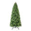 Arbre de Noël à charnière avec lumières DEL blanc chaud - branches mixtes en PVC + PE-273746116