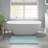1 PCS 24X60" 100% Cotton Tufted 3000 GSM Reversible Bath Rug Blue-835691989