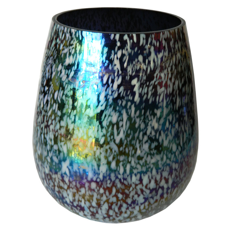 Glass Tabletop Hurricane, 8.2" H x 8.2" W x 8.2" D