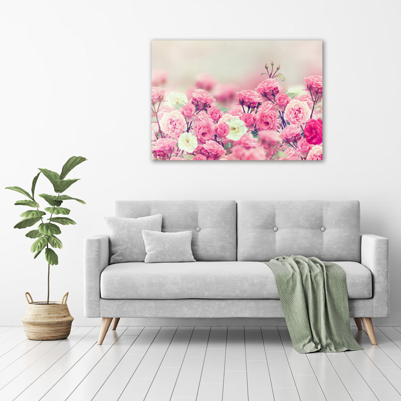 Flowers Of Wild Rose - No Frame Print on Canvas