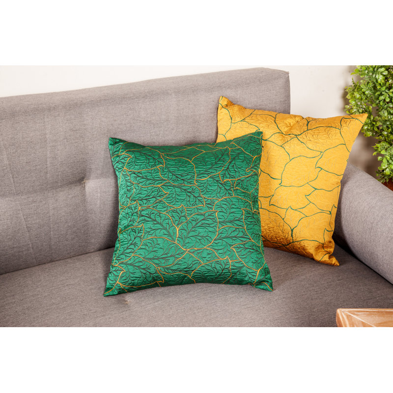 Housse de coussin moderne Achille, vert