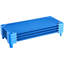Lit de repos empilable pour enfant de 52 po x 23 po Kiddie Cot (bleu) (paquet de 4)