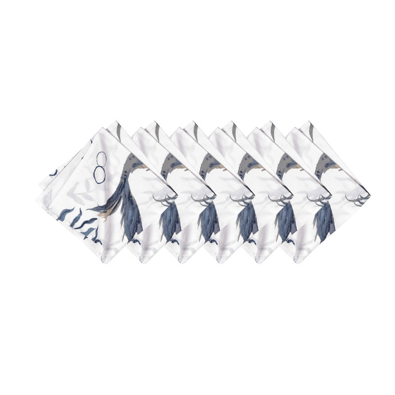 Mokszycki 100% Cotton Nautical Square Napkin