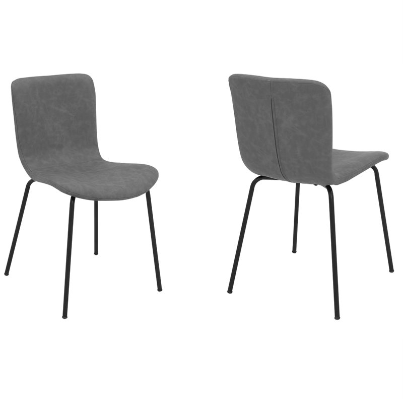 Chaise d'appoint Fetzer, Gris