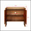 Buffet de couleur noyer, armoire de rangement avec rangement spacieux, rustique et polyvalent pour divers décors