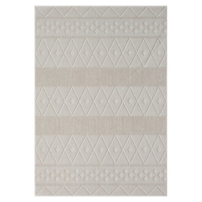 Laylonie Cream Moroccan Jute Indoor/Outdoor Area Rug