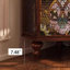 Armoire de coin en bois massif