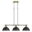 Luminaire suspendu en forme de dôme à 3 lumières pour îlot de cuisine Drakeford-626184622-580830133