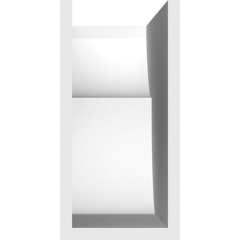 5"W x 10"H x 20"L Standard Crestline Architectural Grade PVC Rafter Tail, 10"H x 5"W x 20"D
