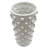 Handmade White Ceramic Textured Cylinder Vase – Modern Porcelain Decorative Accent for Entryway or Living Room-154219842