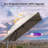 132'' x 108'' Rectangular Cantilever Beige Umbrella with Fade Resistance Recycled Fabric and 360-degree Rotation-865644340-837642635
