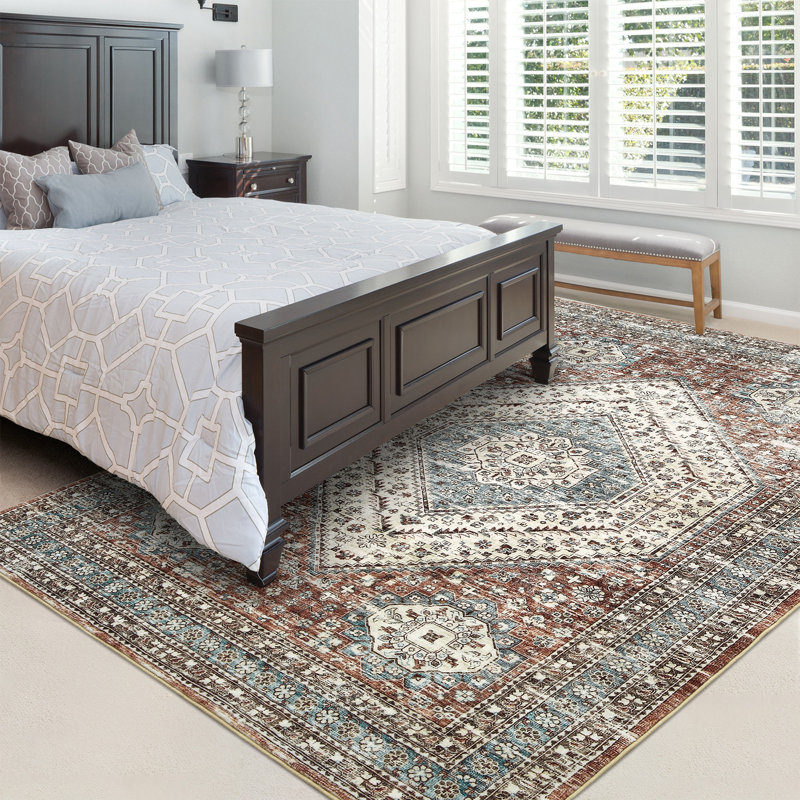 Caong Rectangle Oriental Area Rug, Rectangle 80 x 150cm