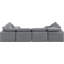 Canapé modulaire en velours 6 pièces Hinami-94482536