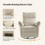 Beckette Modern Swivel Glider Nursery Power Recliner With Adjustable Headrest-2144771714
