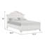 Full Storage Bed, White-949287689