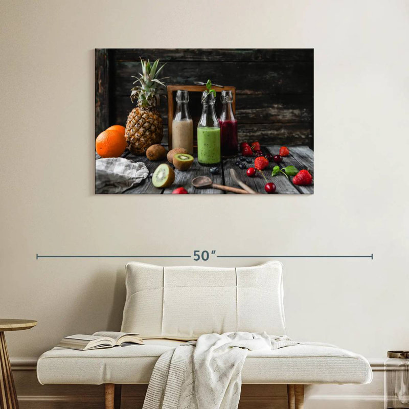 Smoothies aux fruits biologiques, H 26 po x l 39 po