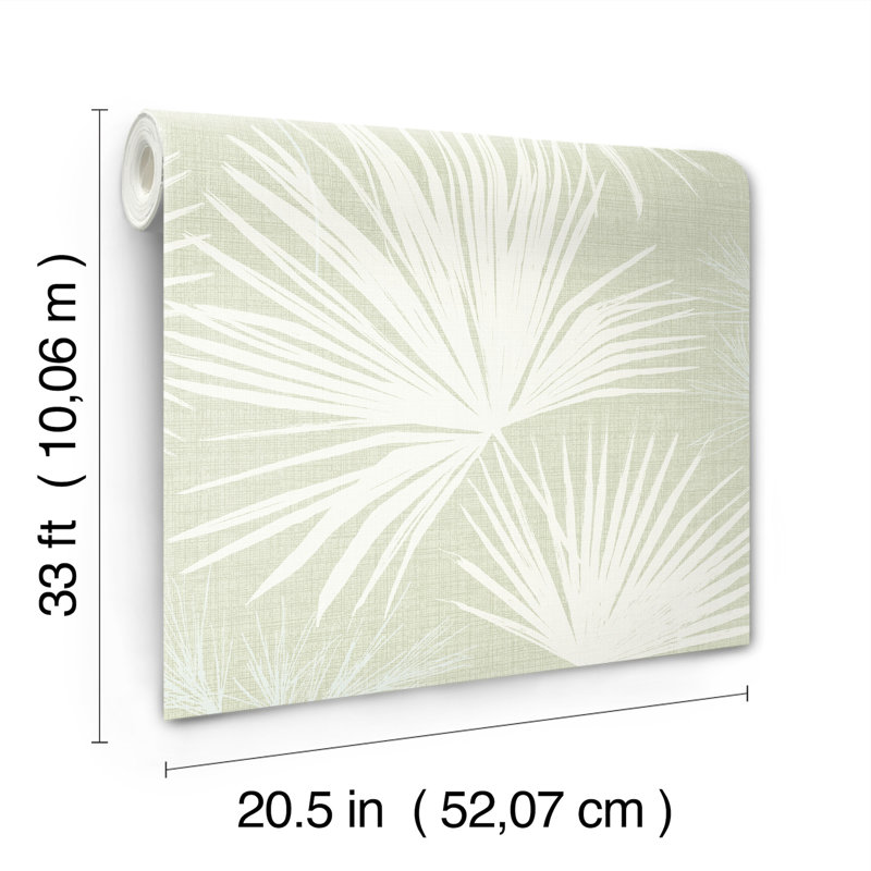 Hatteras Palms Wallpaper, Green
