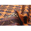Tapis brun Teimani 3 pi 2 po x 4 pi 11 po