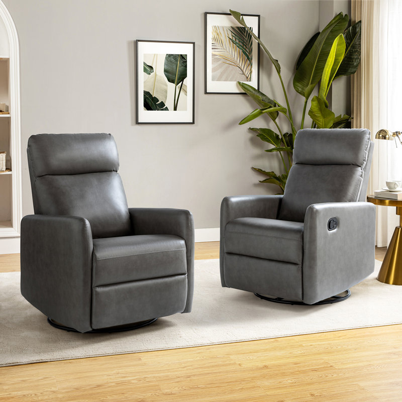 Fauteuil inclinable manuel standard pivotant de 26,4 po Gemius, Polyester gris