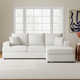 Alden 100'' Upholstered L shape Sofa with Convertible Chaise