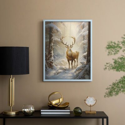 «Christmas Holiday Art DCL XXXII», reproduction d'art encadrée - bois massif